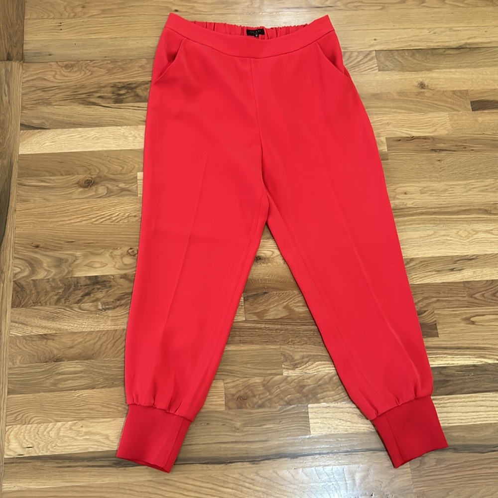 Ted Baker London size 3/8 red fancy joggers